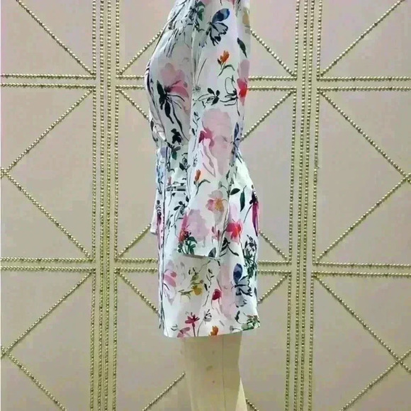 Floral tuxedo mini dress - Picture 2 of 4